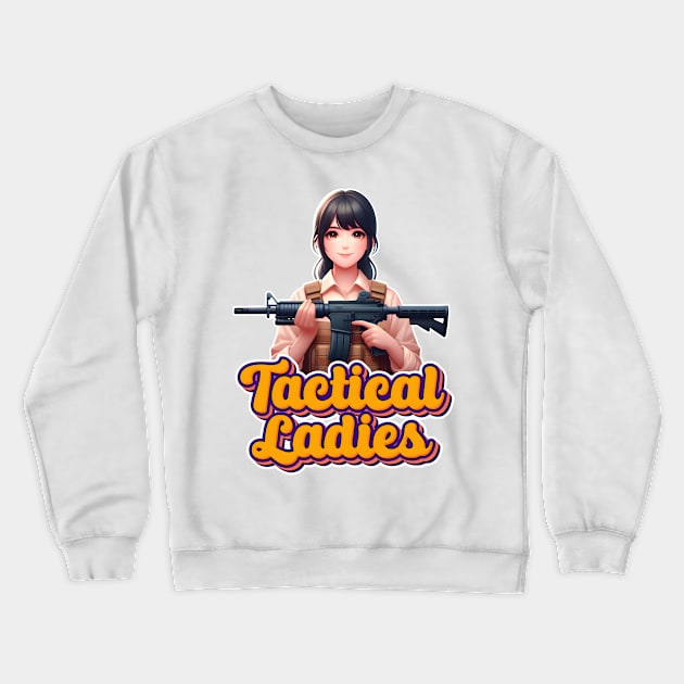 Tactical Girls' Frontline Crewneck Sweatshirt by Rawlifegraphic